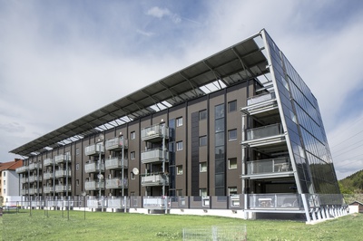 Sanierung Johann Böhm, Kapfenberg, Steiermark; Bauherr: Gemeinnützige Wohn- u. Siedlungsgenossenschaft Ennstal reg.Gen.m.b.H; Architektur: Nussmüller Architekten ZT GmbH, Graz