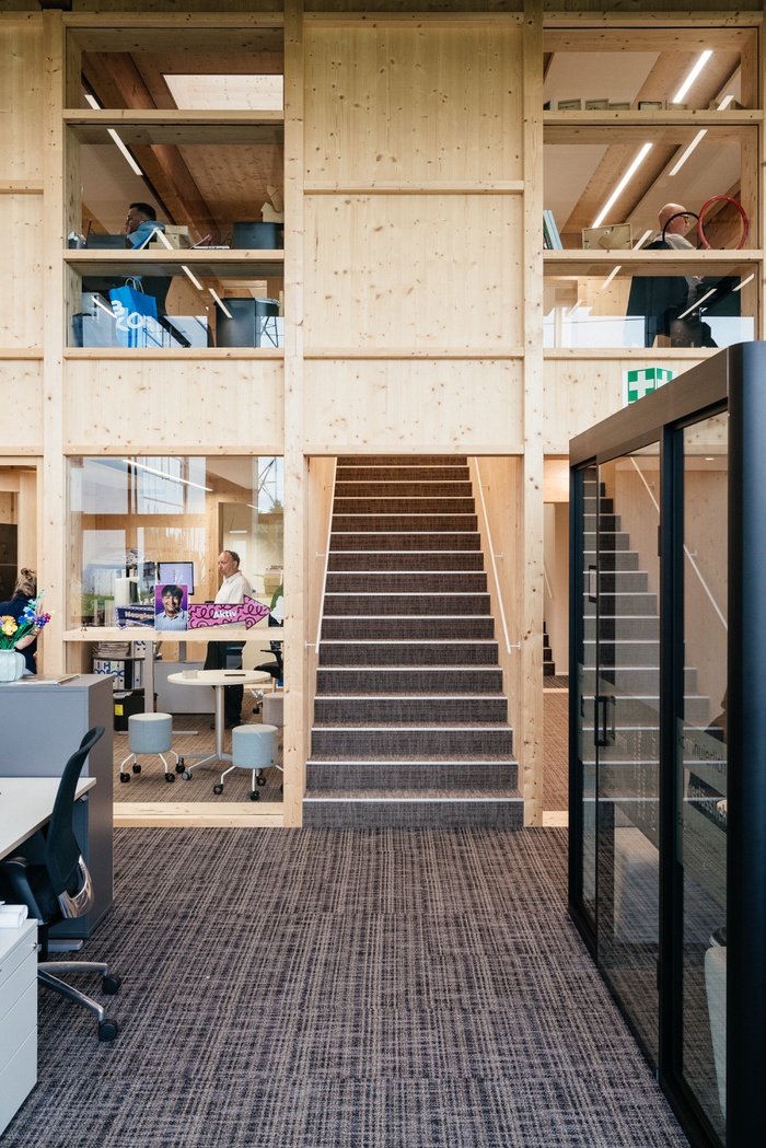 Weitergebaut – Neue Bürowelt Haberkorn, Wolfurt, Vorarlberg; 
Bauherr:in: Haberkorn GmbH – Vorstand Wolfgang Baur, Projektleiterin Andrea Sutterlüty; 
Architektur: NONA Architektinnen – Anja Innauer und Nora Heinzle