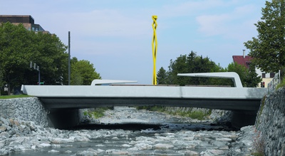 Vorarlberg - Dornbirn
Sägerbrücke
Bauherr_in: Stadt Dornbirn / Land Vorarlberg, Straßenbau
Architektur: Architekturwerkstatt Dworzak-Grabher, Lustenau