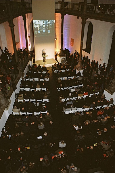 Während des Vortrags von Jean Nouvel
